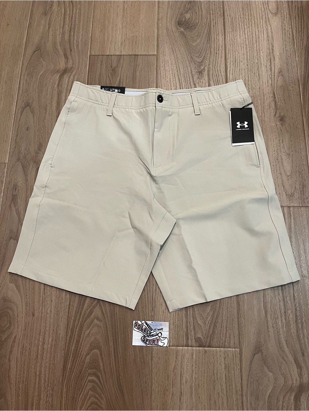$70 New Under Armour 10” Golf Shorts Dri-Fit Khaki Tan Mens Size 32 34 36 38 PGA